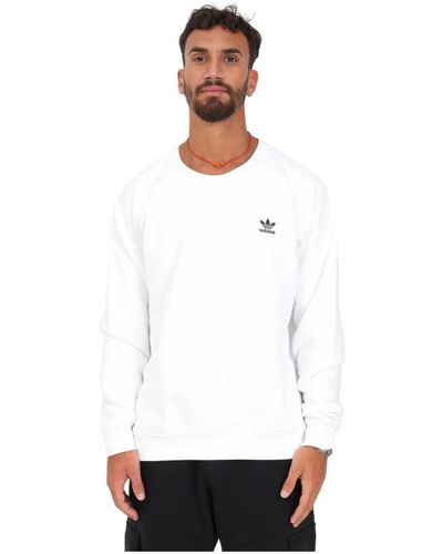 adidas Originals Weiße sweaters mit logo