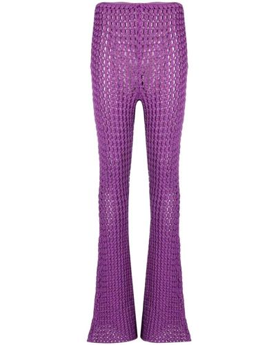 Moschino Wide Trousers - Purple