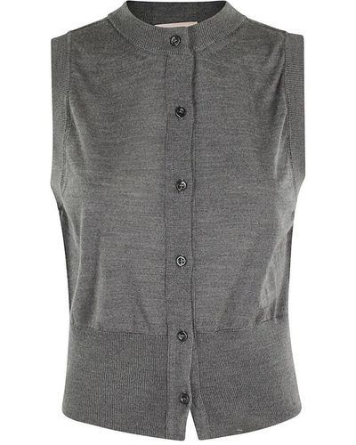 Semicouture Vests - Gray