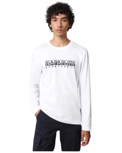 Napapijri Baumwoll t-shirt - Weiß