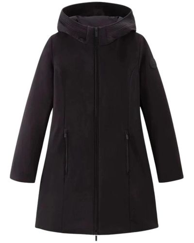 Woolrich Parka nero funzionale e femminile