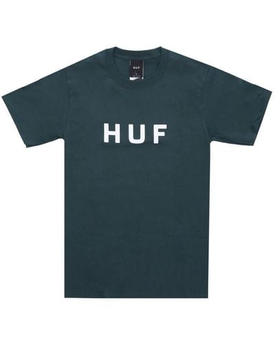 Huf Grünes logo tee - Blau