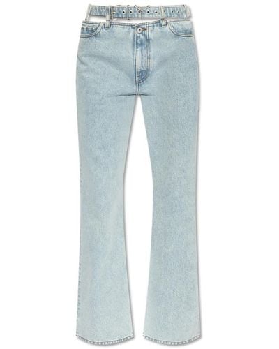 Y. Project Jeans con cintura - Blu