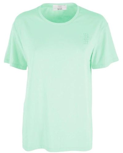 Yes-Zee Cotone logo t-shirt top collezione - Verde