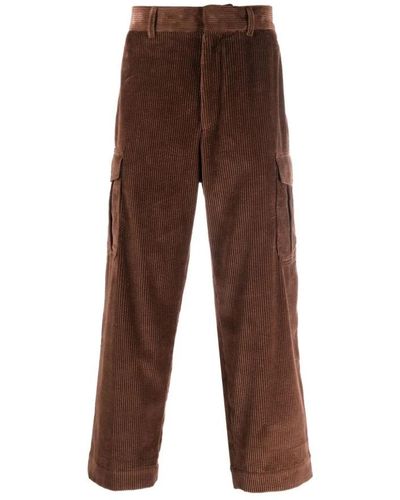 KENZO Straight Trousers - Brown