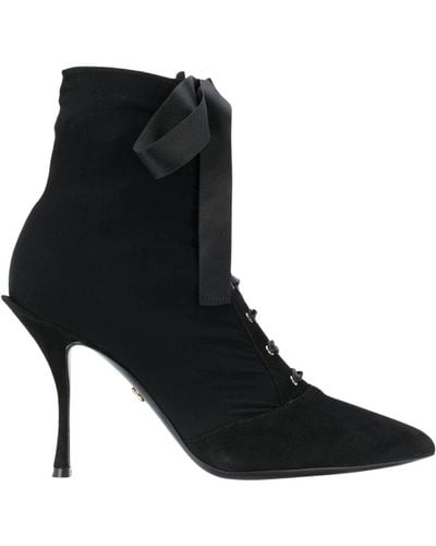 Dolce & Gabbana Stretch Jersey Booties - Black