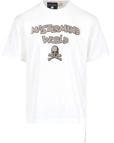 MASTERMIND WORLD Weiße t-shirts und polos