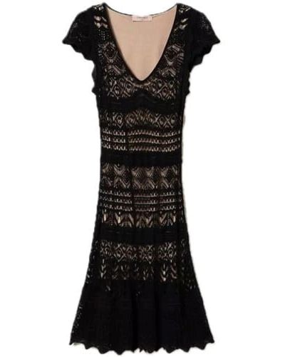 Twin Set Short Dresses - Black