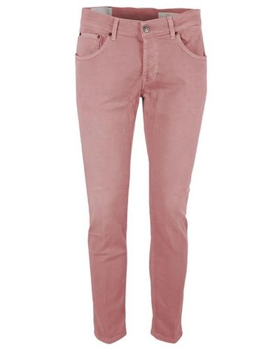 Dondup Pantaloni in cotone eleganti con tasche - Rosa