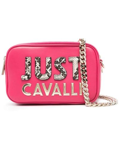 Just Cavalli Lila schultertasche für frauen - Pink