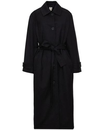 Ines De La Fressange Paris Esme cappotto nero in lana