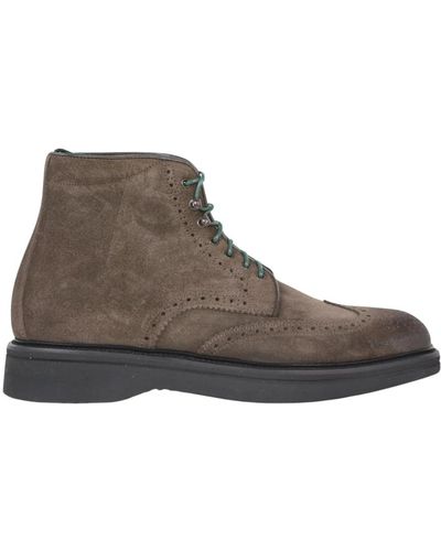 Green George Shoes > boots > lace-up boots - Marron