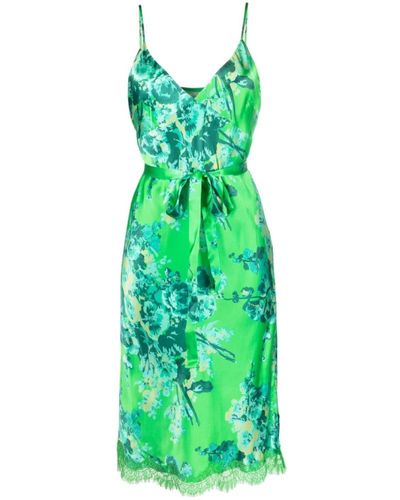 Gold Hawk Summer Dresses - Green