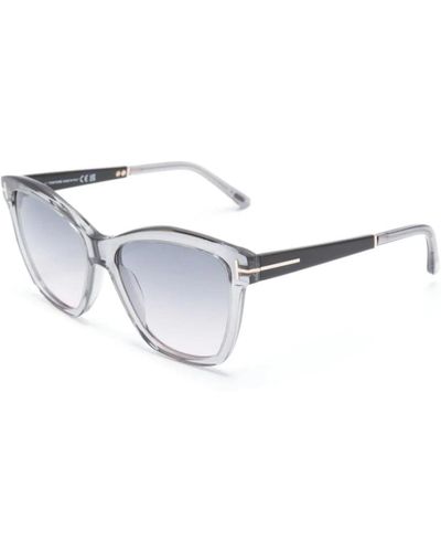 Tom Ford Graue sonnenbrille mit etui und garantie - Mettallic