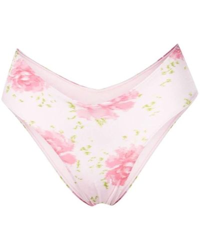 Frankie's Bikinis Braguita de bikini estampada floral - Rosa