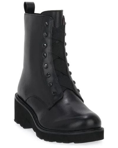 Melluso Lace-Up Boots - Black