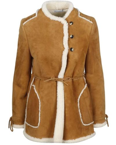 JW Anderson Jackets > faux fur & shearling jackets - Marron