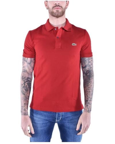 Lacoste Polo Shirts - Red