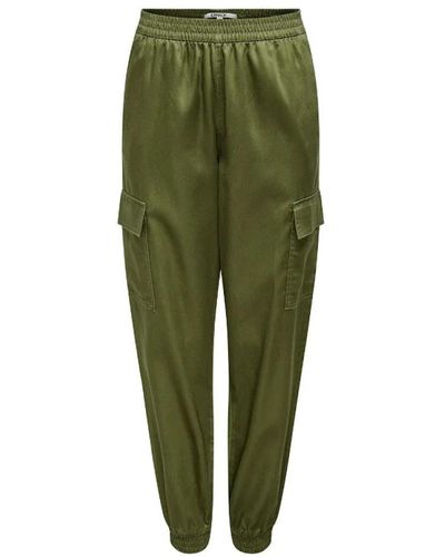 ONLY Slim-Fit Trousers - Green
