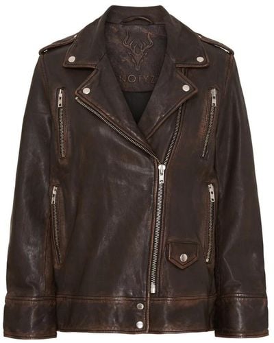 Notyz Leather Jackets - Brown