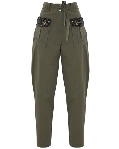 Kocca Trousers > tapered trousers - Vert