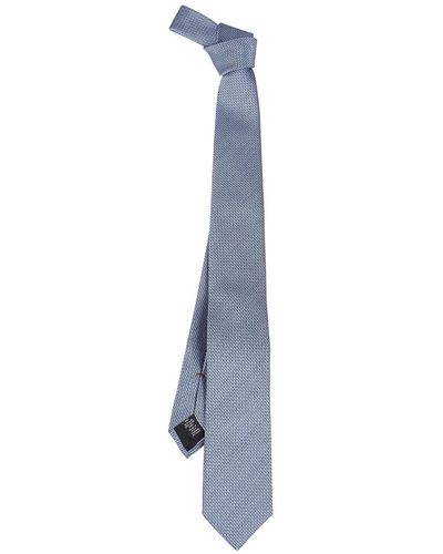 Zegna Luxus maßgeschneiderte krawatte - Blau