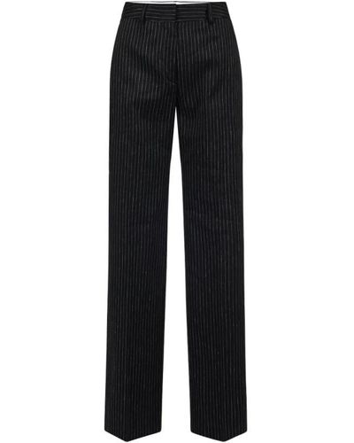 Iceberg Pinstriped trousers with logo - Nero