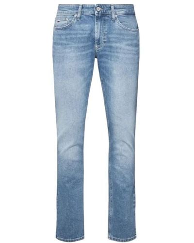 Tommy Hilfiger Jeans in denim classici per l'uso quotidiano - Blu