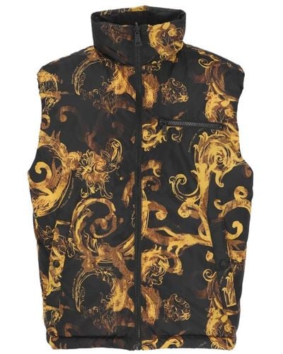 Versace Gilet imbottito reversibile nero giacca - Multicolore