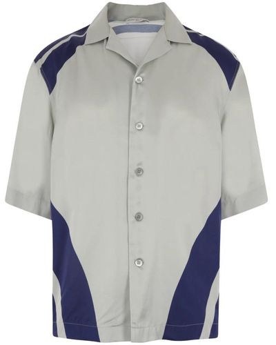 Dries Van Noten Shirts > short sleeve shirts - Bleu