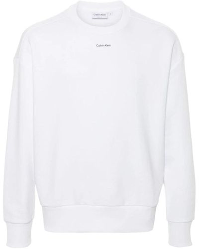 Calvin Klein Weiße pullover für männer und frauen