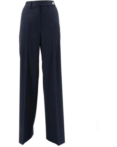 Kiton Wide Trousers - Blue