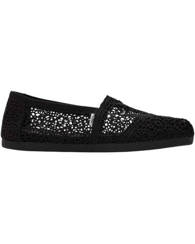 TOMS Mocasines alpargata negros