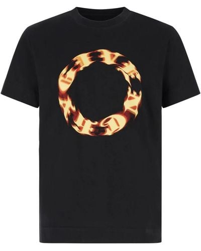 Givenchy Lässiges baumwoll t-shirt - Schwarz