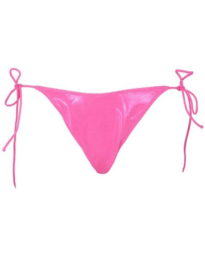 Mc2 Saint Barth Hoher bikinihöschen mit spitze - Pink