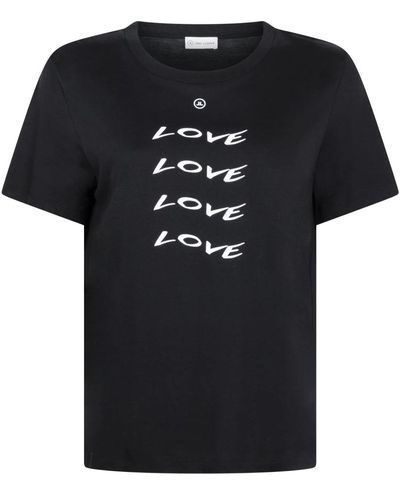 Jane Lushka Camiseta ninja love con estampado gráfico - Negro