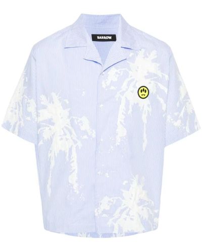 Barrow Short sleeve shirts,hellblaues palmendruckhemd