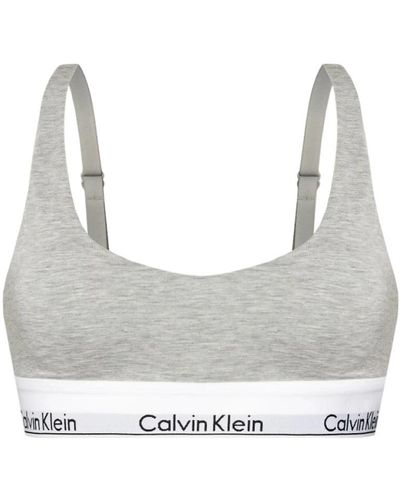 Calvin Klein Sleeveless Tops - Grey
