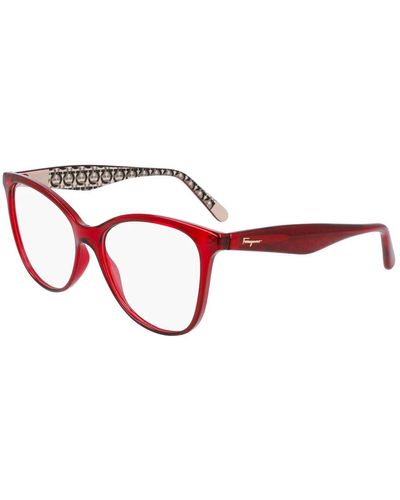 Ferragamo Glasses - Red