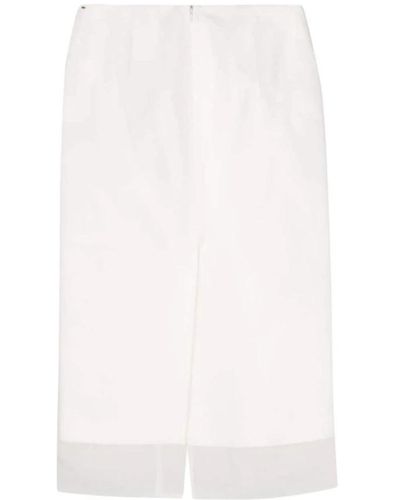 Sportmax Faldas blancas aceti 1234 - Blanco