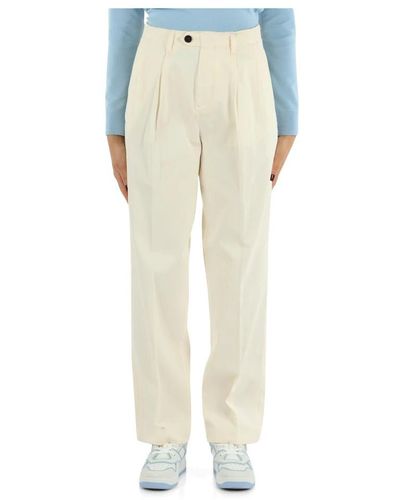 Tommy Hilfiger Straight Trousers - Natural