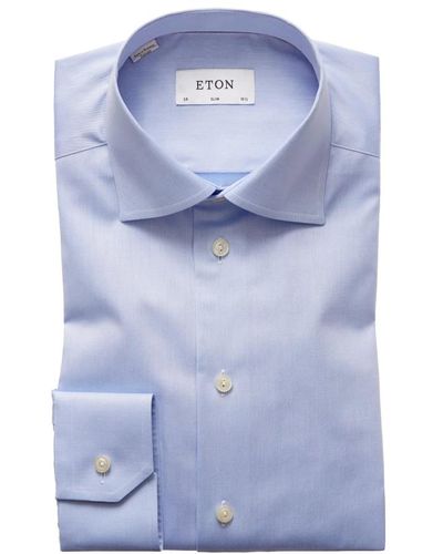 Eton Slim Fit Overhemd - Blauw