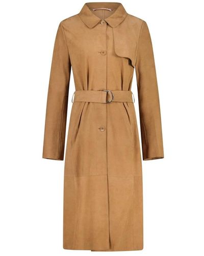 Milestone Belted Coats - Brown