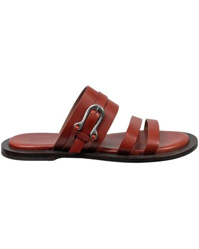 Sartore Flat Sandals - Brown