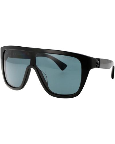 Alexander McQueen Stylische sonnenbrille am0430s - Schwarz