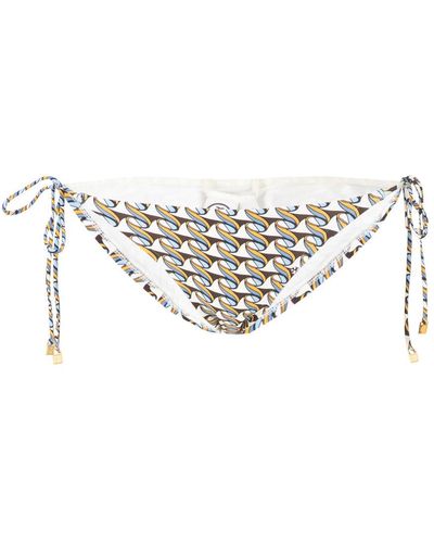 Tory Burch Gedruckter String-Bottom. - Natur