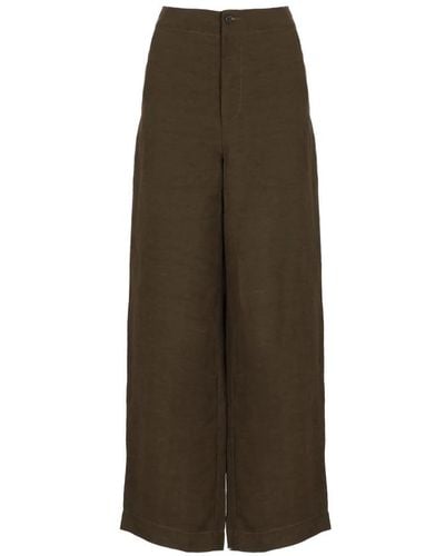 Uma Wang Wide Trousers - Brown