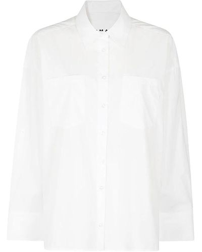REMAIN Birger Christensen Klassisches popeline-hemd - Weiß