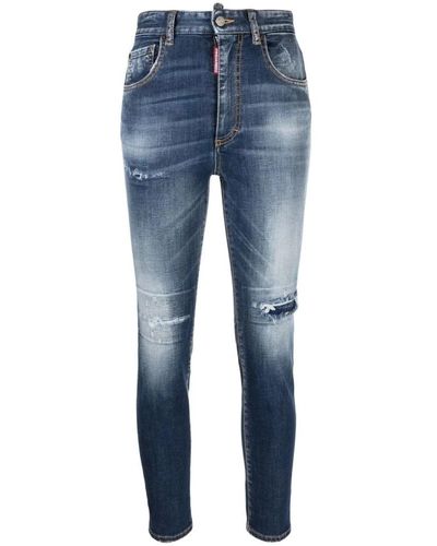 DSquared² Bequeme Slim-fit Jeans für Frauen - Blau