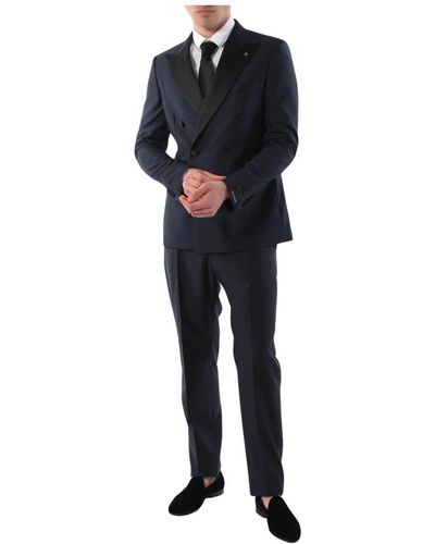 Tagliatore Suits > suit sets > double breasted suits - Noir